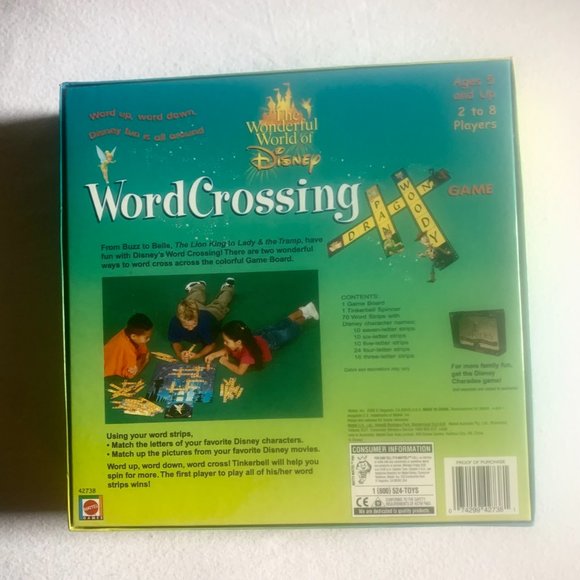 Vintage Mattel/Disney Word Crossing Board Game 2000 - Picture 2 of 12